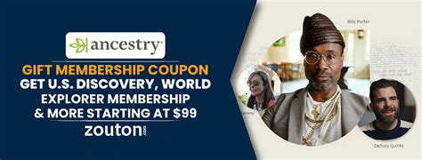 ancestry coupons membership