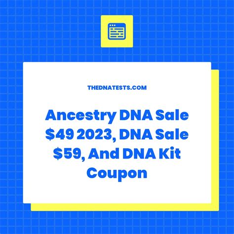 ancestry dna sale coupon