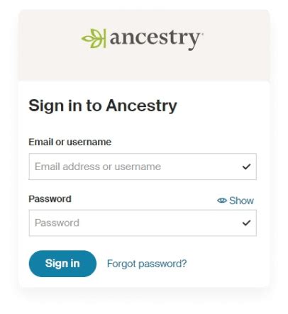 ancestry login already member