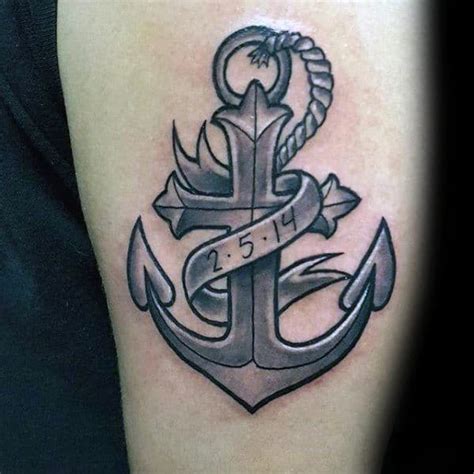 Famous Anchor And Cross Tattoo Designs References