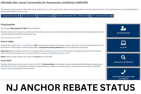 anchor benefit status inquiry