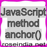 Anchor Javascript Methods