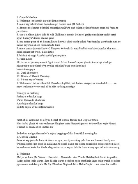 anchoring script for marriage function in marathi
