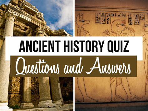 ancient history quiz questions and answers