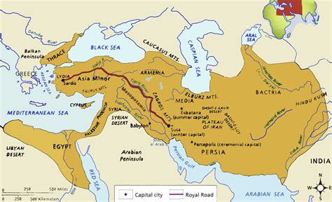 ancient map of persian empire