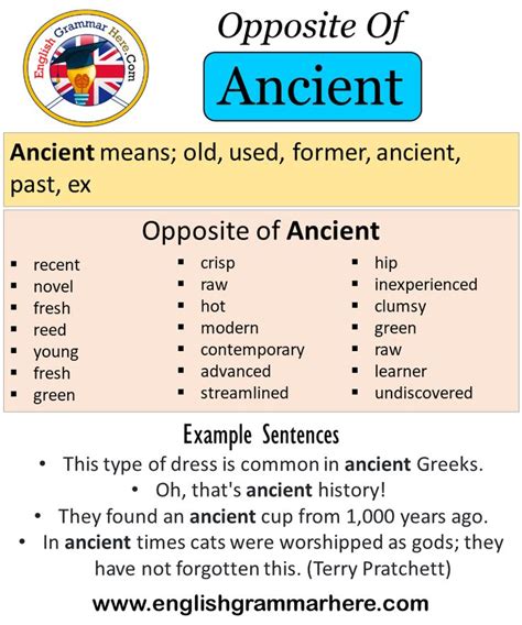 ancient meaning with example