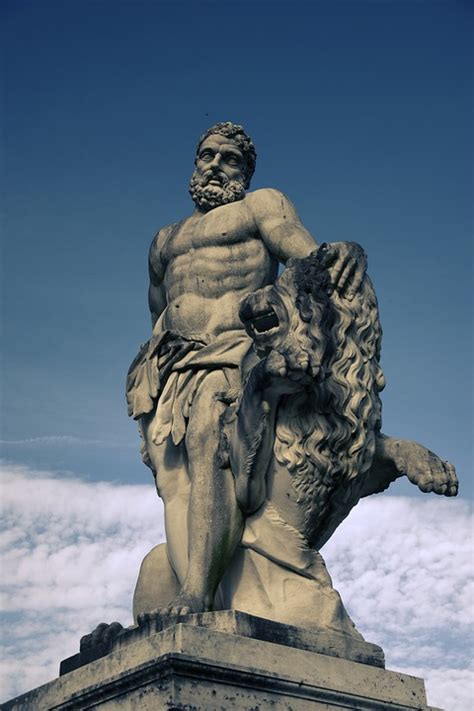ancient statue of hercules