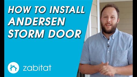 andersen storm door installation guide