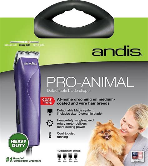 Andis EasyClip ProAnimal Pet Clipper Kit (7 Pieces) On