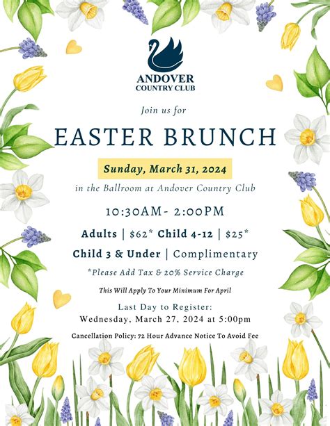 andover country club easter brunch