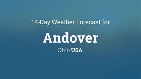 andover ohio weather
