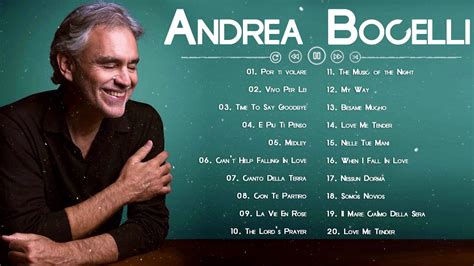 andrea bocelli songs with lyrics