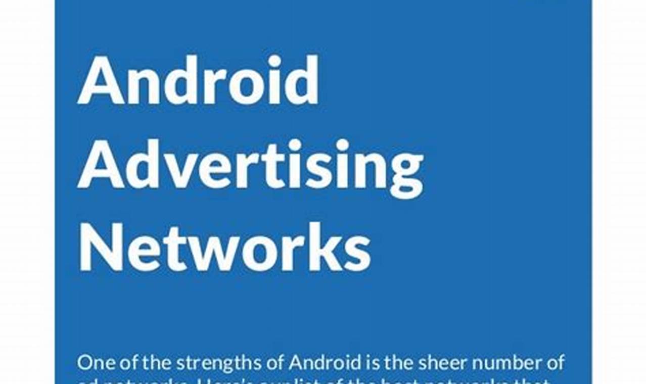 android ad networks