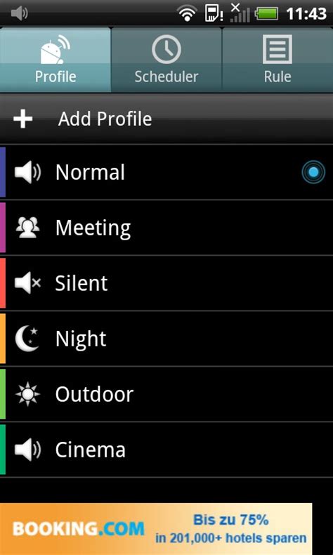 Android App Profile Scheduler