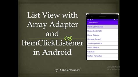 Android Adapter On Item Click Listener