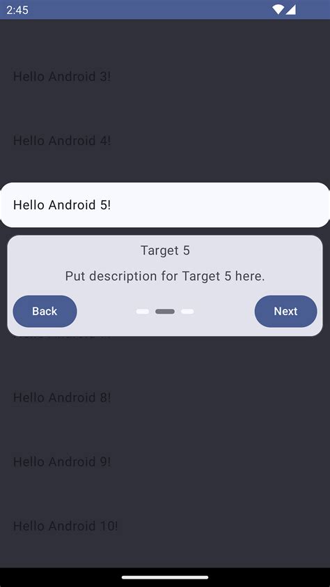 Android Adding Walkthroughs