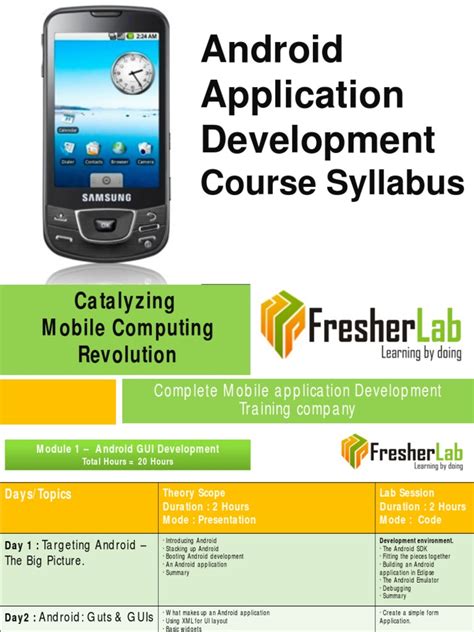  62 Essential Android App Development Course Syllabus Popular Now