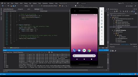 android app development in visual studio 2019