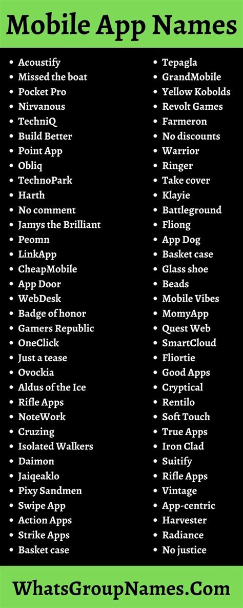 These Android App Name Suggestions In 2023