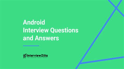  62 Free Android Application Interview Questions Best Apps 2023