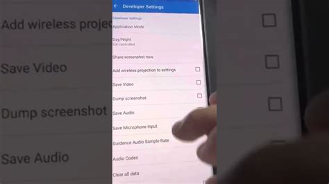 android auto developer settings video resolution