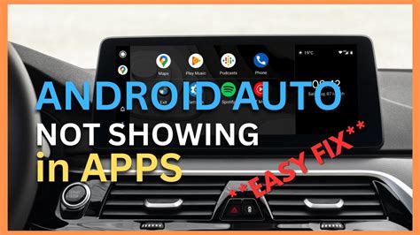 android auto not showing in app drawer