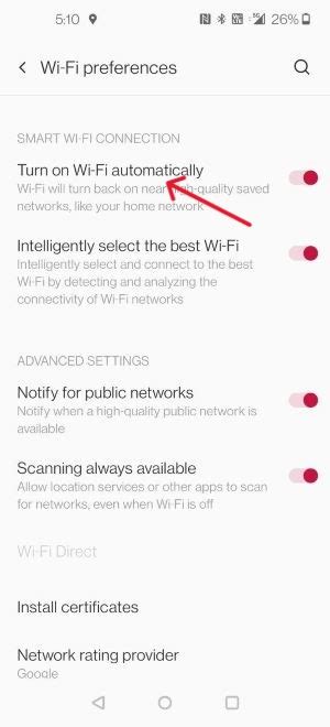 android automatically connect to open wifi