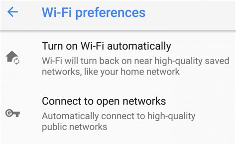 android automatically turn on wifi
