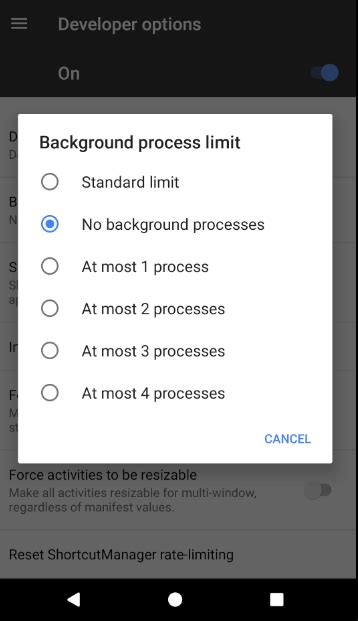 android background process limit reddit
