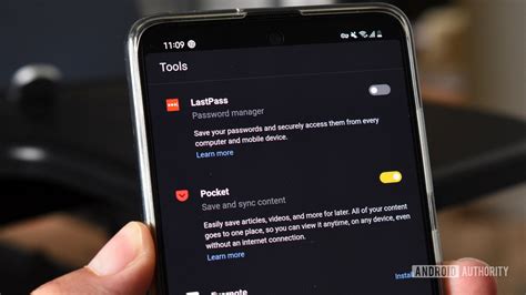 android browser with extensions
