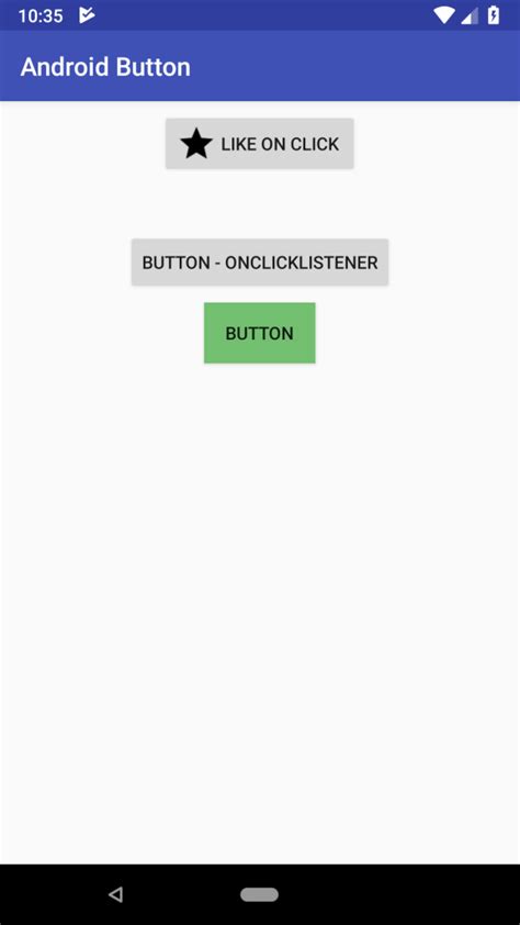 android button onclick example