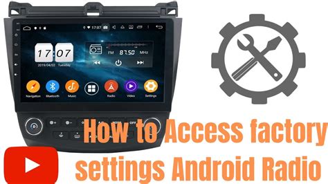 android car stereo factory settings code