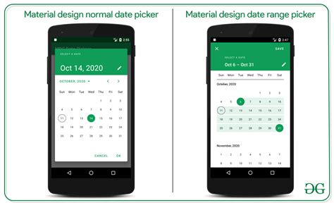 android date range picker