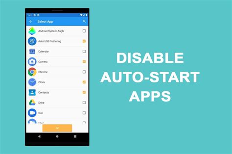 android disable auto start apps