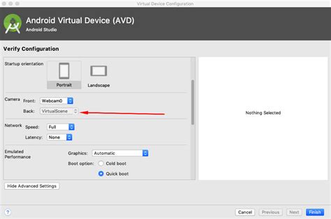 Android Emulator Back Camera