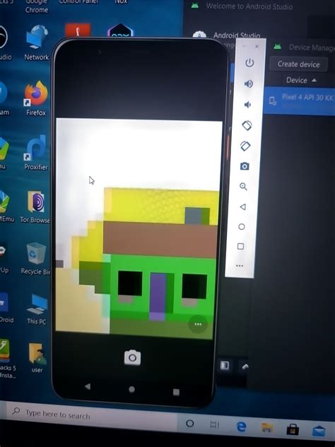 Android Emulator Camera Virtual Scene