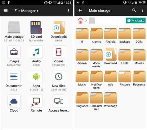Aplikasi pengelola file untuk Android