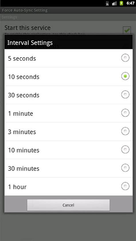 Android Force Clock Sync