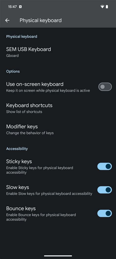 Android Keyboard Features