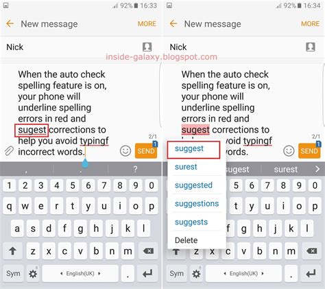 android keyboard predictive text not working