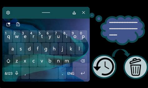 android keyboard typing history
