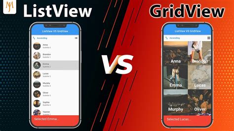 Android Listview Vs Gridview