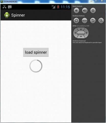 Android Loading Spinner Example
