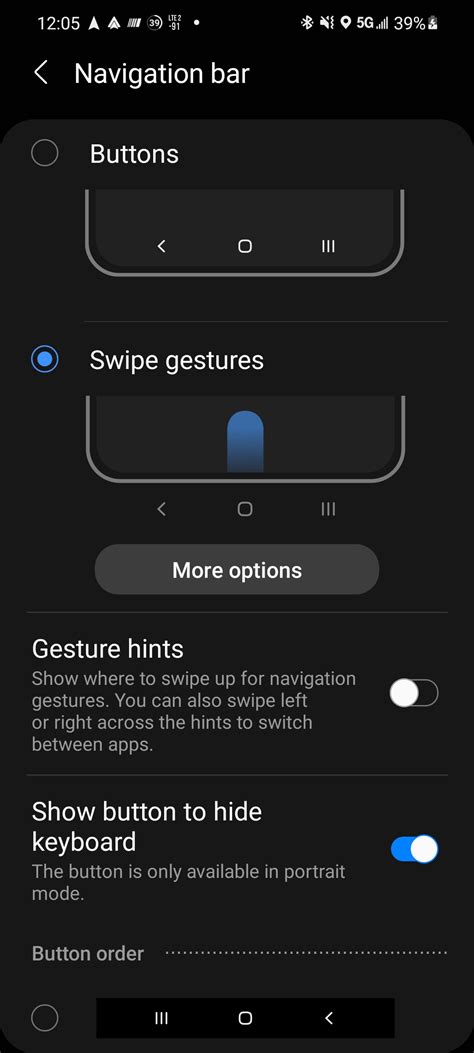 Android Navigation Bar Vs Gestures