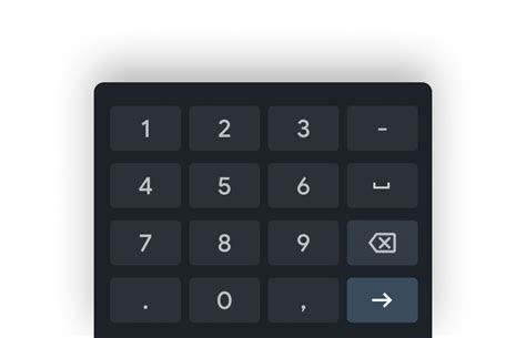 Android Numeric Keyboard