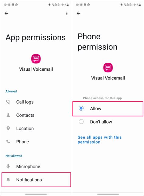 android phone voicemail not working
