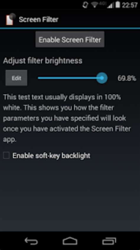 Android Screen Filter