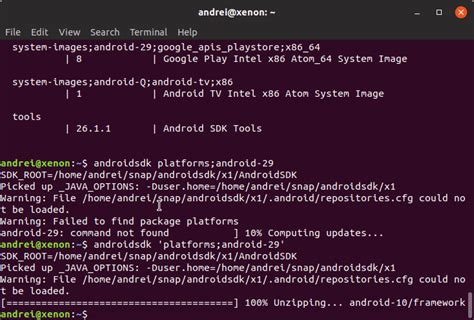 Android Sdkmanager