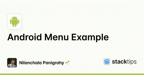 Android Slider Menu Example