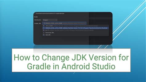 android studio change jdk version